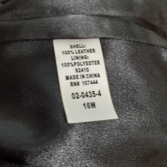 Jessica London Rose Gold Leopard Leather Jacket 16W NWT - Picture 8 of 10